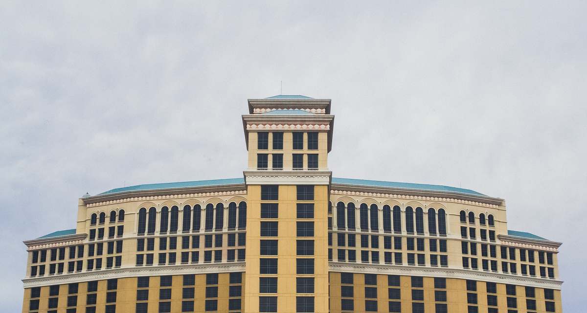 office building yellow building las vegas